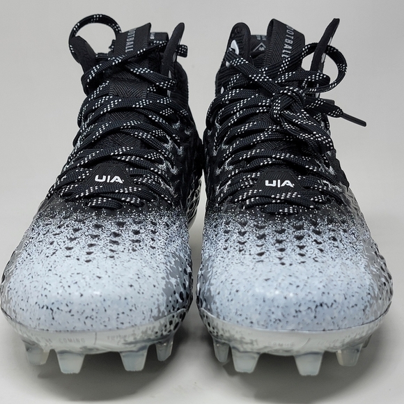 Under Armour Black and White Athletic Shoes - Picture 7 of 10